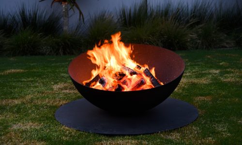 Luna Wood firepit burning 1