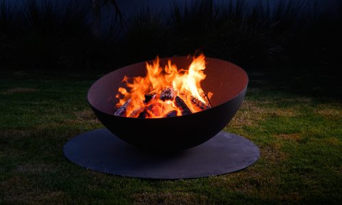 Luna Wood firepit burning 3