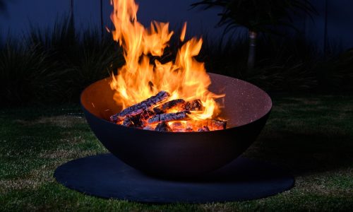 Luna Wood firepit burning 4
